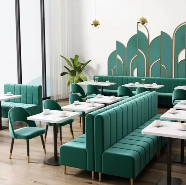 *Modern Booth Sofa Set for Restaurant Cafe Hotel School Living Room Coffee Shop-Custom Dining Table and Chairs