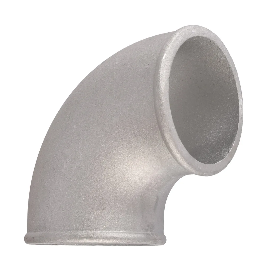 57mm 2.25 Inch 90 Degree Cast Aluminum Elbow Turbo Pipe Joiner Intercooler Tight Bend Tube Silver