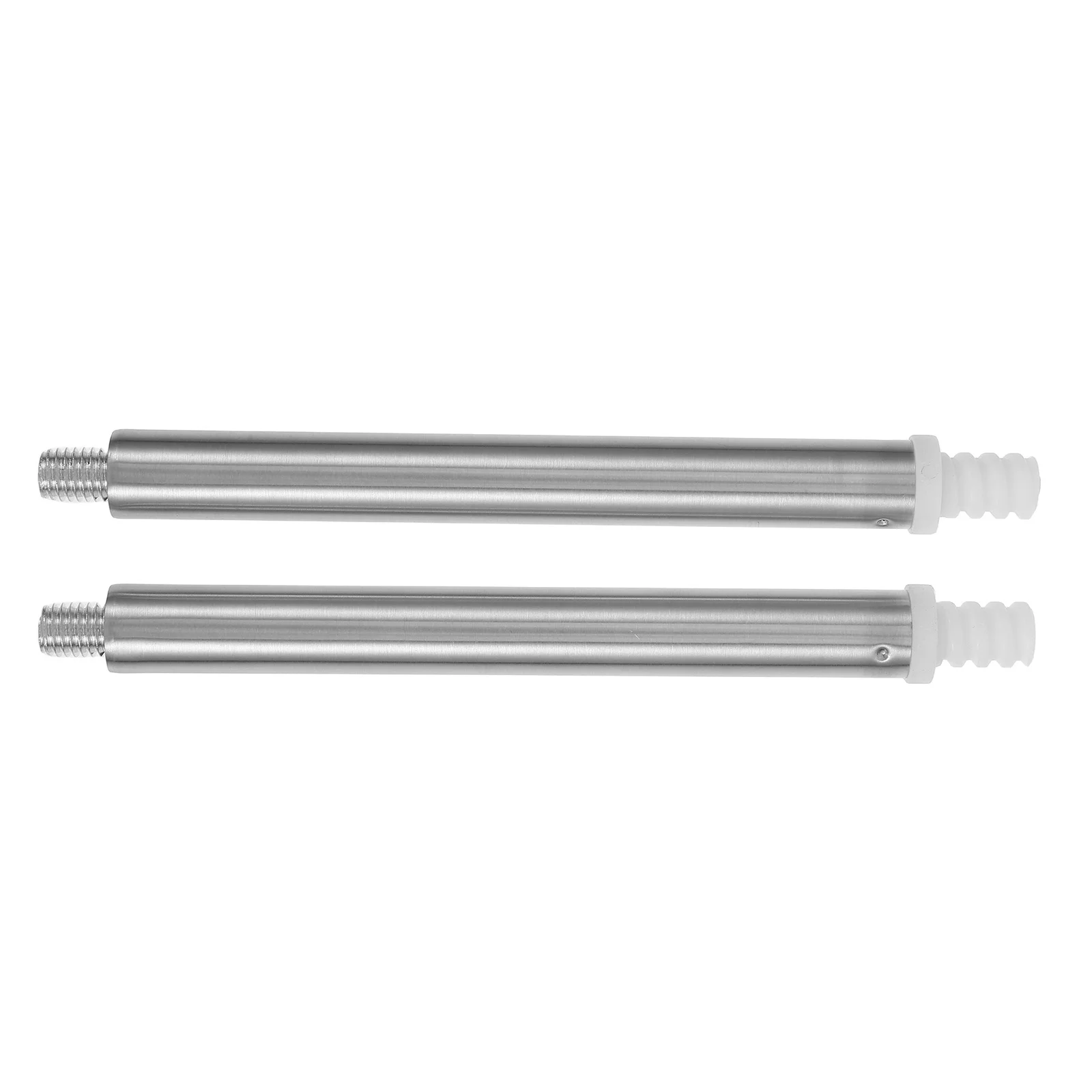 2Pcs Replacement Pole for Toilet Brush Heavy Duty Stainless Steel Handle Attachment Compatible with Most Brush Heads and Stands