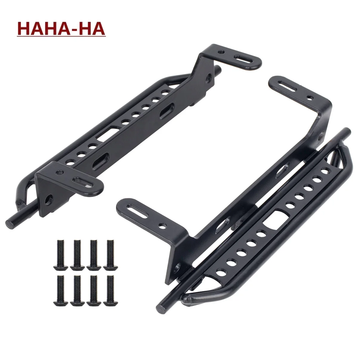 2Pcs Metal Side Pedal Steel Sliders Footboard for 1/10 RC Crawler Car TRX4 Defender Bronco Upgrade Parts