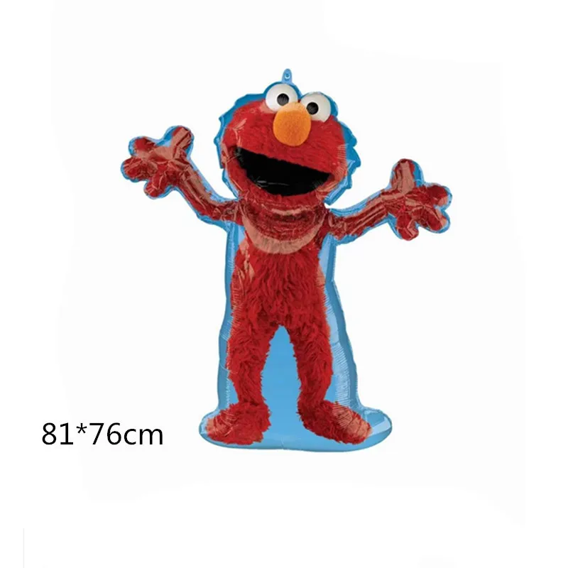 Sesame Street Balloon Background Music Children's Birthday Party Balloon Supplies Banner Room Decoration Background Photography