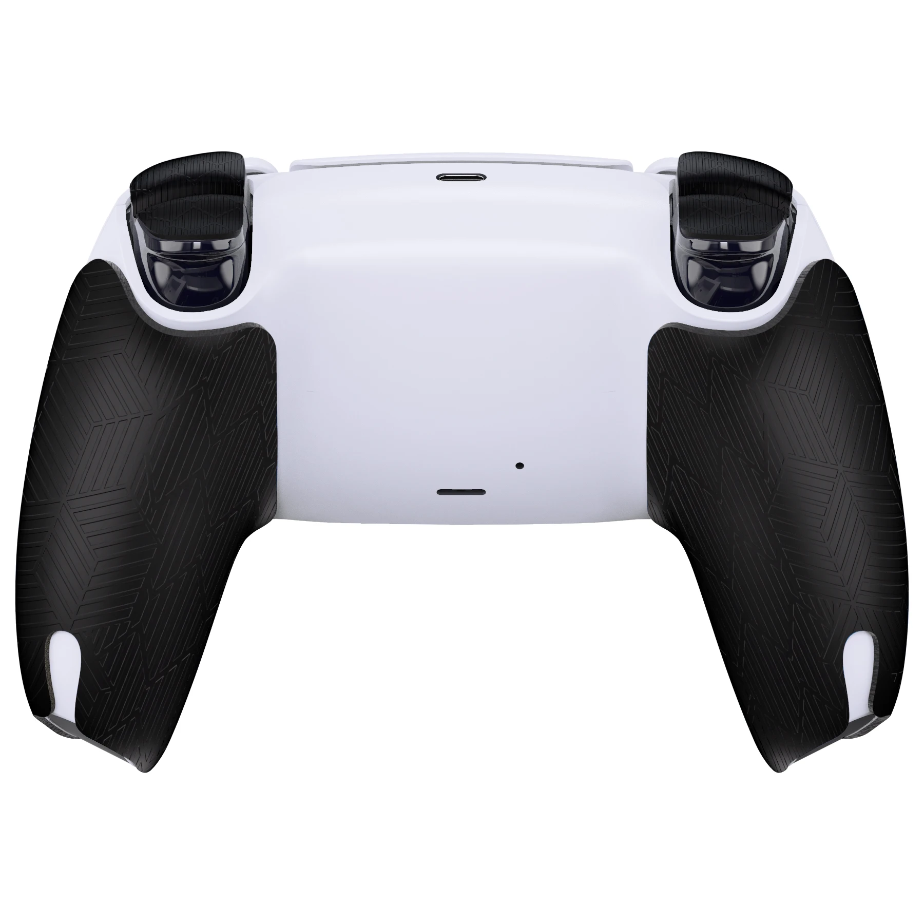 PlayVital-Cinta de silicona antideslizante para mando de ps5, empuñaduras para mando de ps5, accesorios con pegatinas de gatillo, color negro
