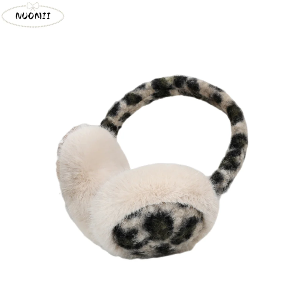 Fashion Foldable Plushes Earmuffs Windproof Thicken Cute Ear Cover Elastic Adjustable Winter Ear Warmer Outdoors Activities