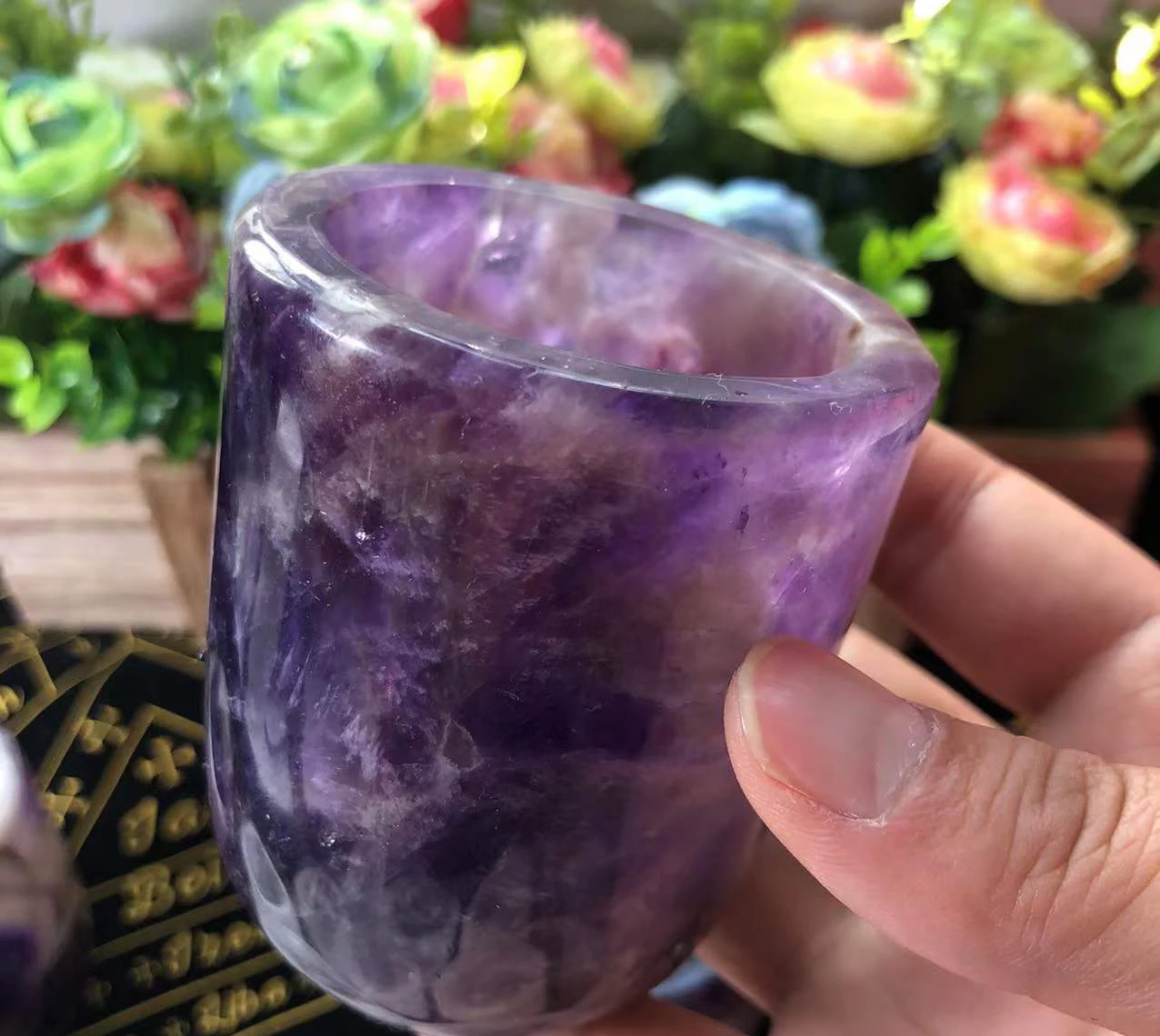 

Natural Crystal Amethyst Rose Quartz White Crystal Cup High Quality Healing Crystal For Gift Collection Craft Home Decor
