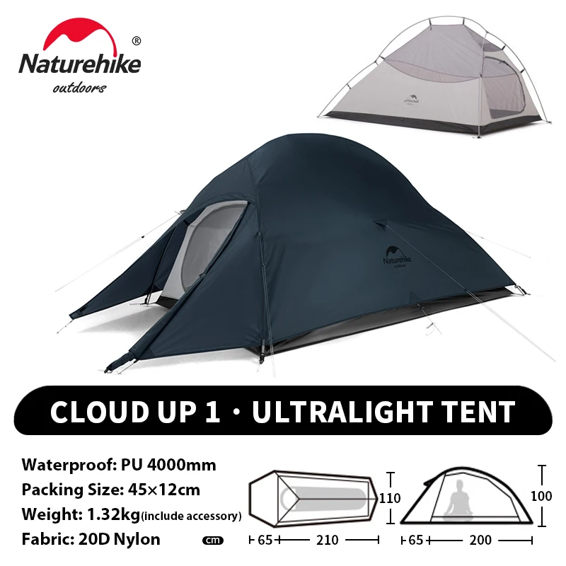 Naturehike クラウドアップ 1 アップグレードテント超軽量キャンプ