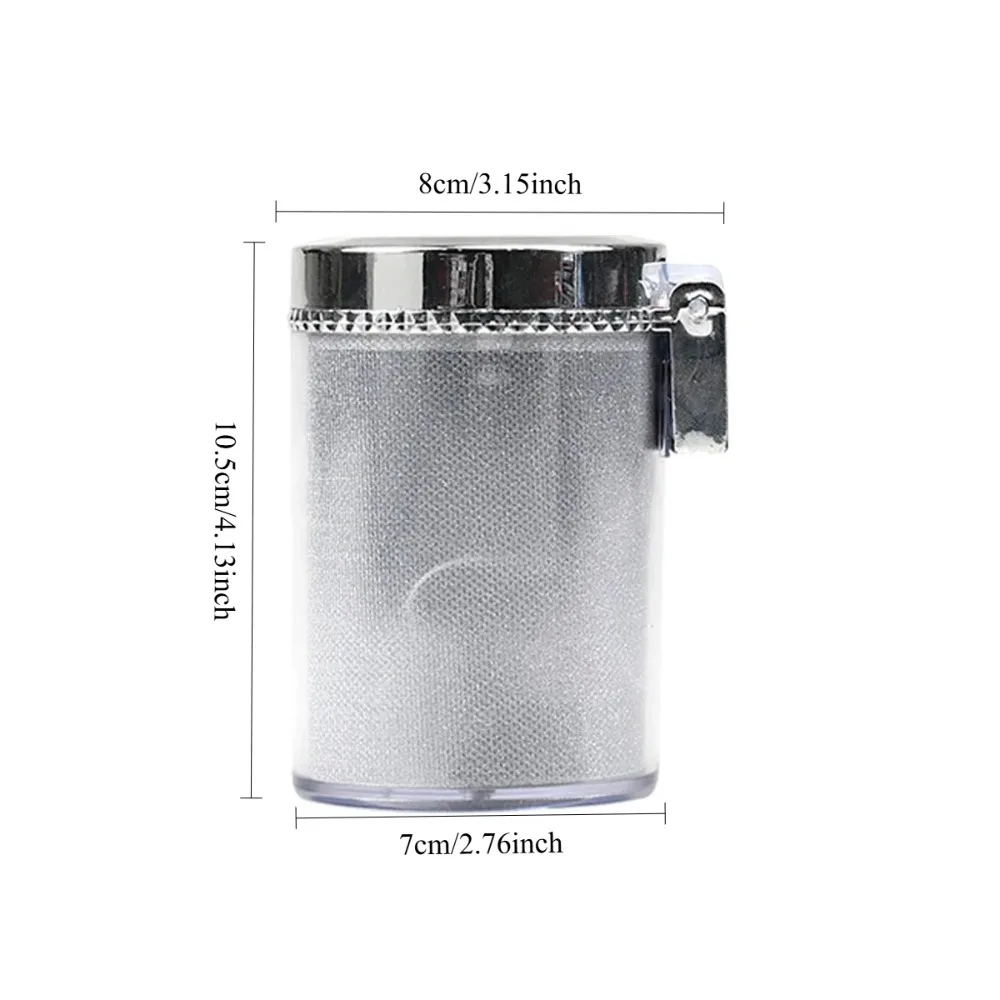 Light Up Your Drive, Keep It Clean!  LED Car Ashtray with Sealed Lid – Air Vent & Cup Holder Mount, Multifunctional Design.