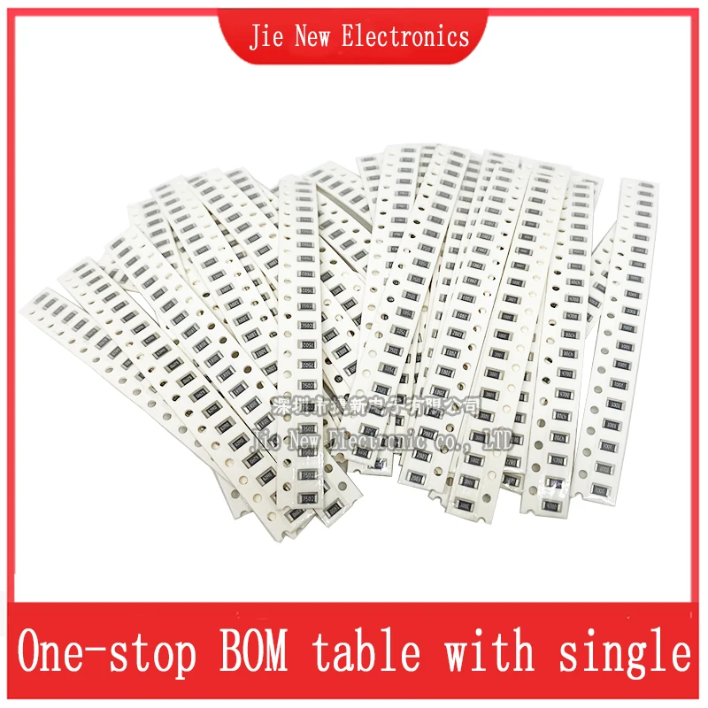 0402 0603 0805 1206 SMD Resistor Sample Assorted Kit 1Ohm-1M ohm 1% 33valuesX 20pcs=660pcs