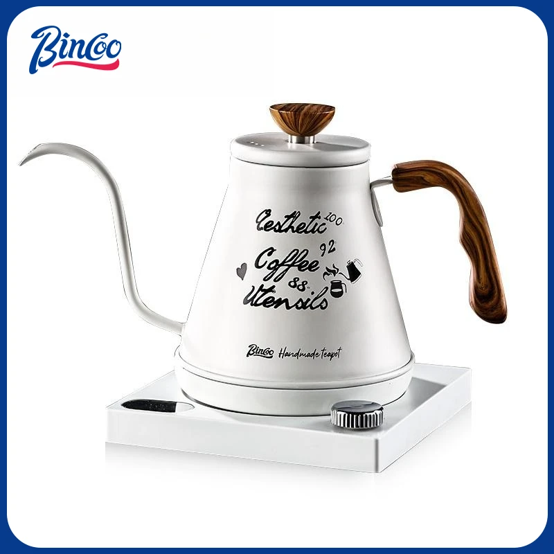 Bincoo Smart Temperature Control Coffee Pour Over Kettle, Perfect for Home, Office, and Outdoor Coffee Gear, 800ML