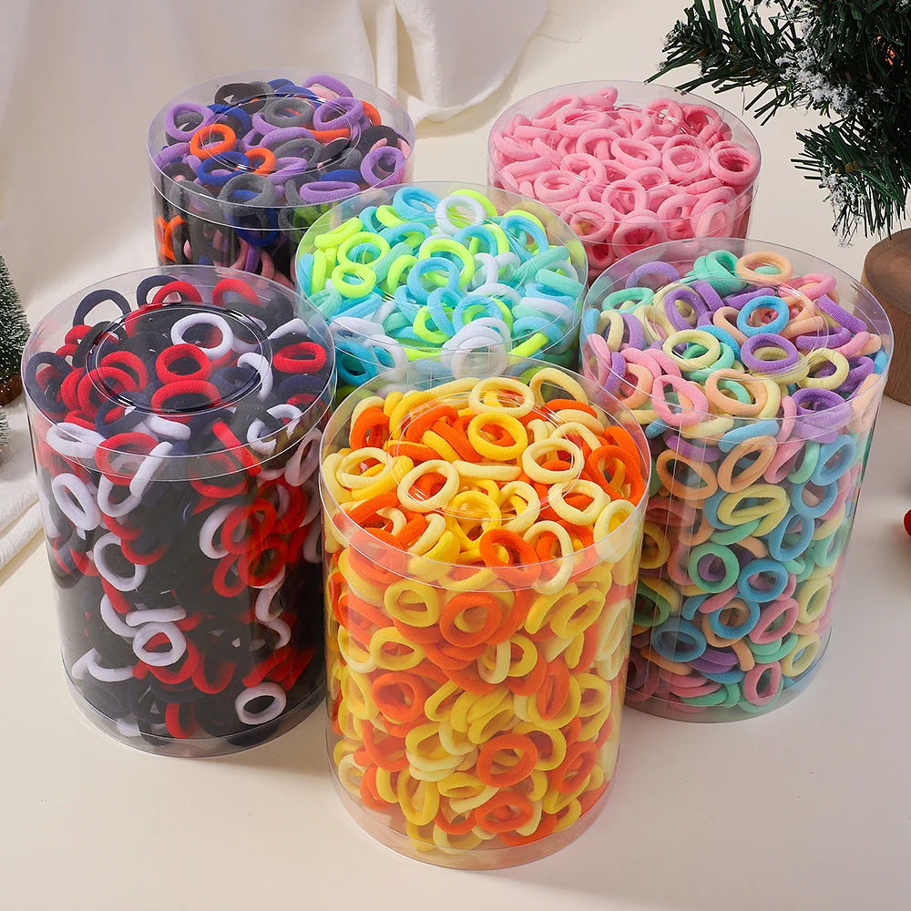 20pcs Kids Elastic Hair Bands Girls Sweets Scrunchie Rubber Band for Children Hair Ties Clips Headband Baby Hair Accessories