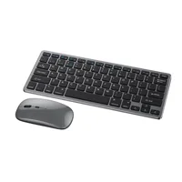 Juego de teclado y ratón inalámbrico 2,4G, Bluetooth 5,0, Combo de teclado y ratón, 3 modos, Mini teclado y ratón para ordenador portátil, accesorios para PC