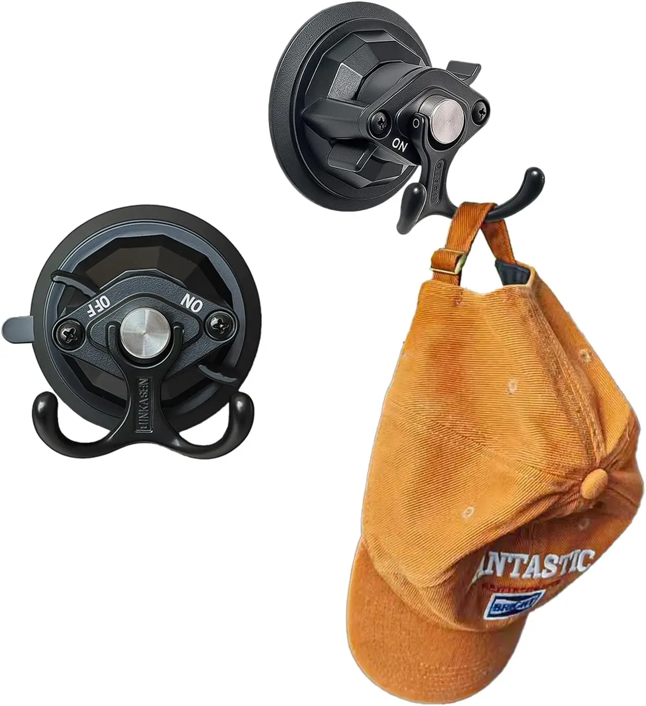 

Heavy-Duty Suction Cup Hooks Glass Suction Hook Removable Door and Window Suction Cups with Dual Hooks for Hanging Items in Cars