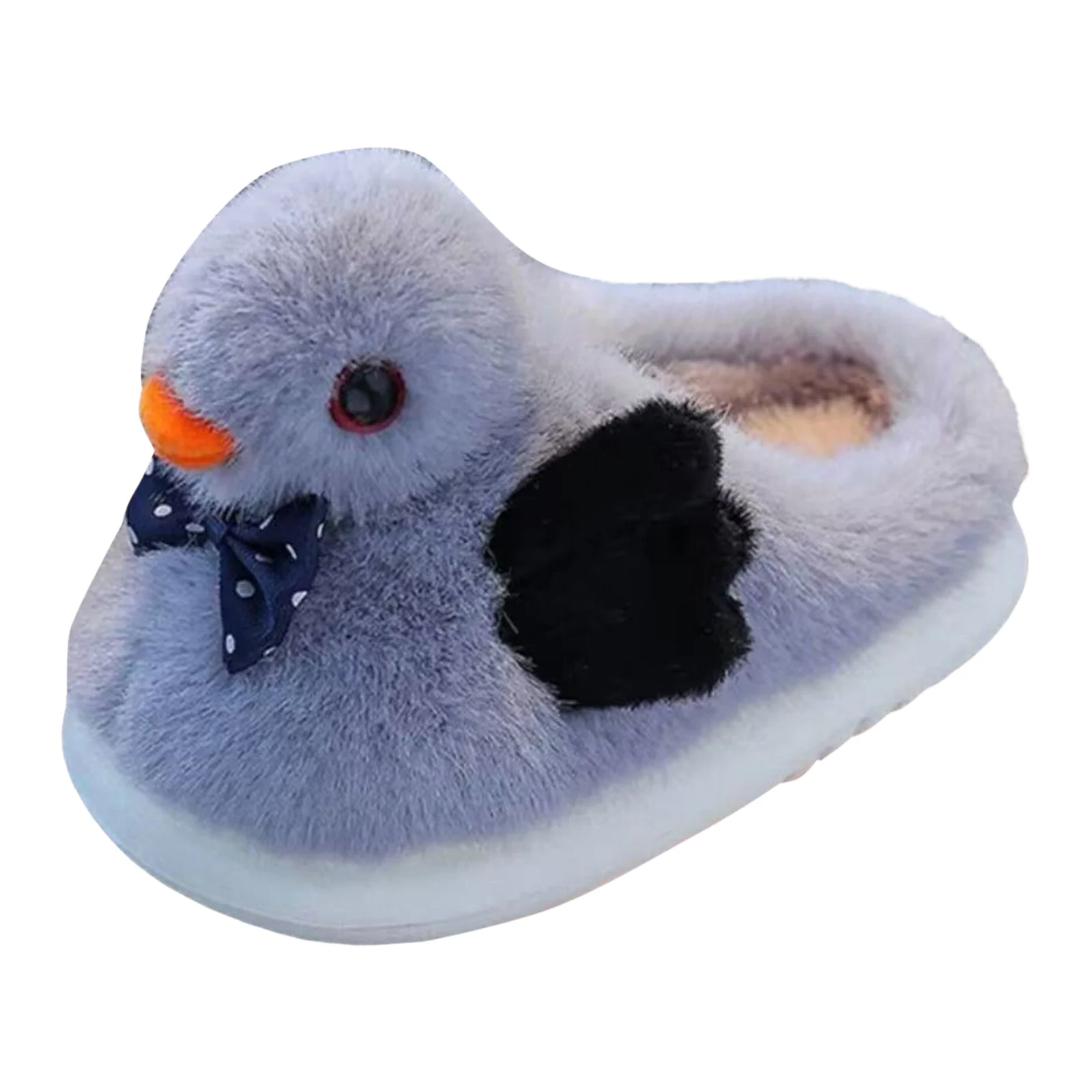

Тапочки для маленьких девочек, детские хлопковые тапочки с маленькой уткой для мальчиков и девочек, теплые домашние и уличные детские нечеткие тапочки