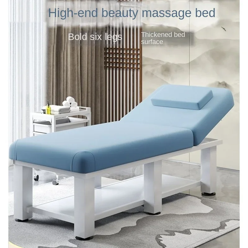 Beauty bed special cleansing physiotherapy folding clearance massage, embroidery health care moxibustion massage bed