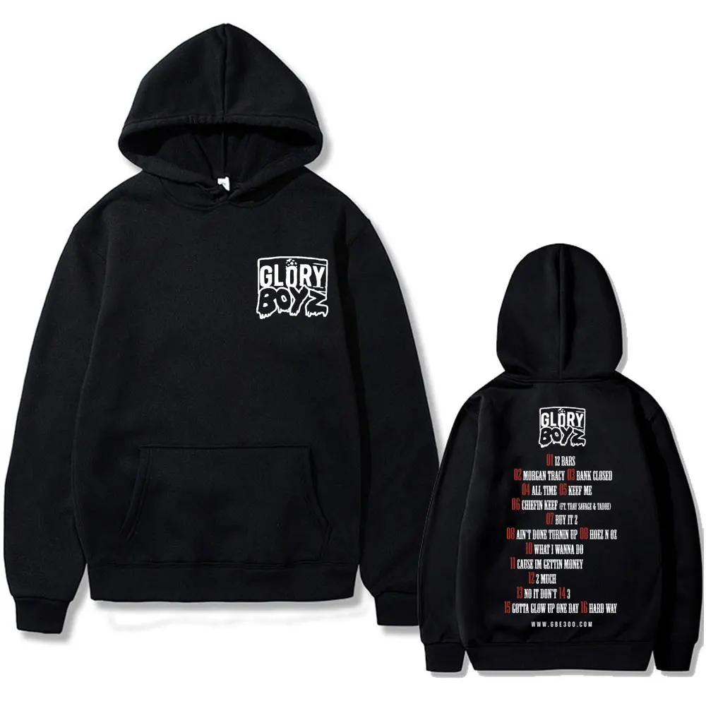 

Rapper Chief Keef Hip Hop Vintage Hoodie Glory Boyz Oversized Sweatshirt Male Fashion Streetwear Men Women Fleece Casual Hoodies