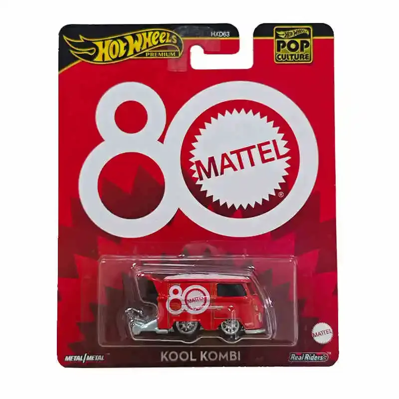 Hot Wheels Pop Culture 2025 MIX 1 HXD63 G Car Mattel The 80th Anniversary Mattel Model Collection Diecast 1:64 Metal Toy