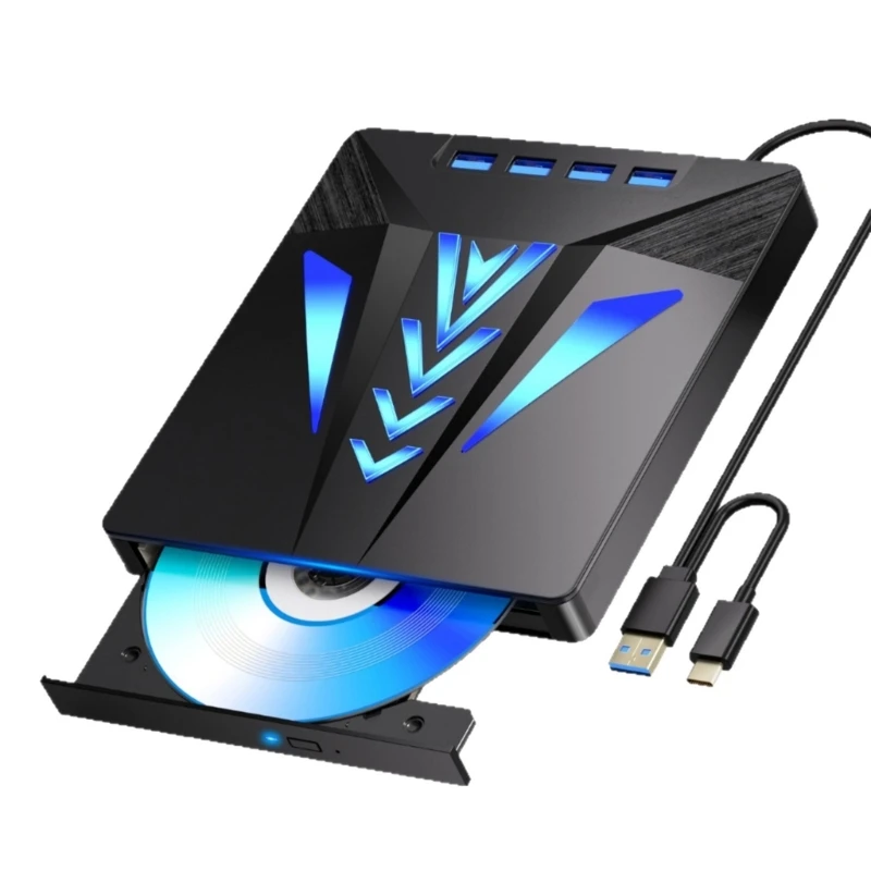 

G6DD USB Type C External Disc Writer Drive Writer Reader Player Optical Drive USB3.0 USB2.0 For Laptop Disc Writer Disc