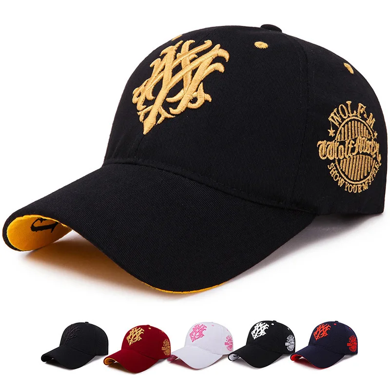 Totem-Stickerei für Herren und Damen, lässige Sport-Entenschnabelkappe, Outdoor-Mode, Sonnenschutz, Baseballkappe