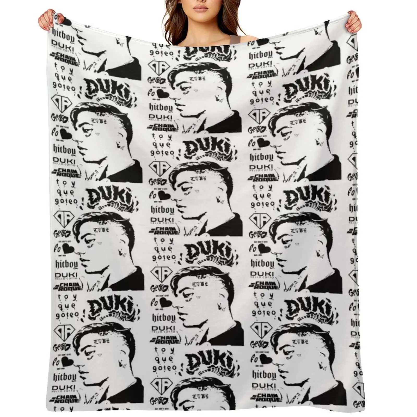 

duki, trap, rap, rockstar, music, lit killah, khea, argentina, nicki nicole Throw Blanket warm for winter Blankets