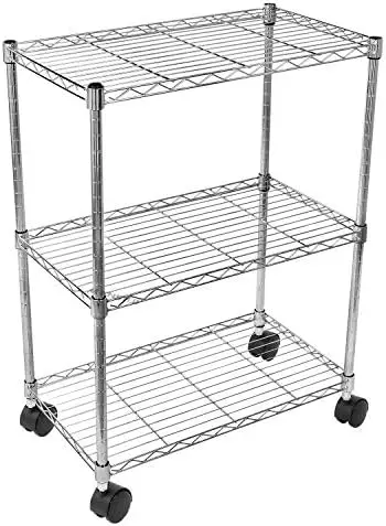 

5-Tier Heavy Duty Shelving Unit ,Chrome,35L x 18W x 70H inch Shoe holder Sponge holder sink Dish organizer Umbrella stand Ecoco