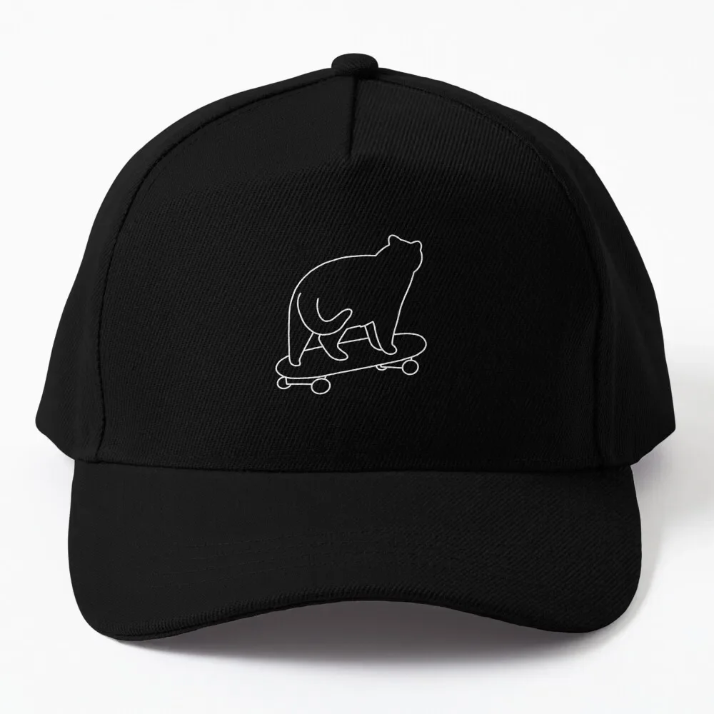 

sk8r cat (white) Baseball Cap Sunscreen Hat Luxury Brand Hat Female Men'S