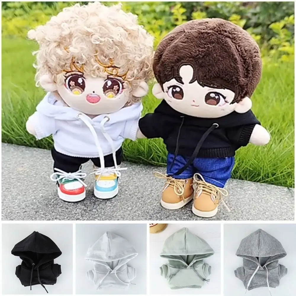 High Quality Casual Wear Handmade Hoodies Cute Kids Toys Sweatshirt Outfits 18 Colors Dolls Tops for 10cm Cotton Dolls