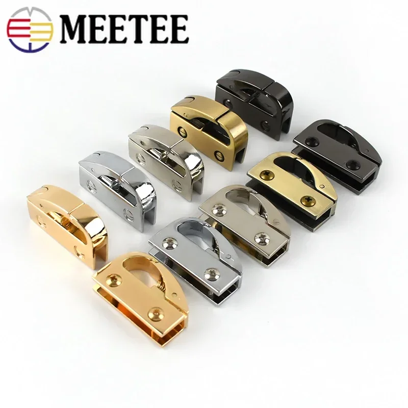 2/4/10Pcs Metal Clip Buckles Handbag Cap Clasp Screw Bag Side Handles Chain Hook Connector Bags Hanger Hardware Accessories