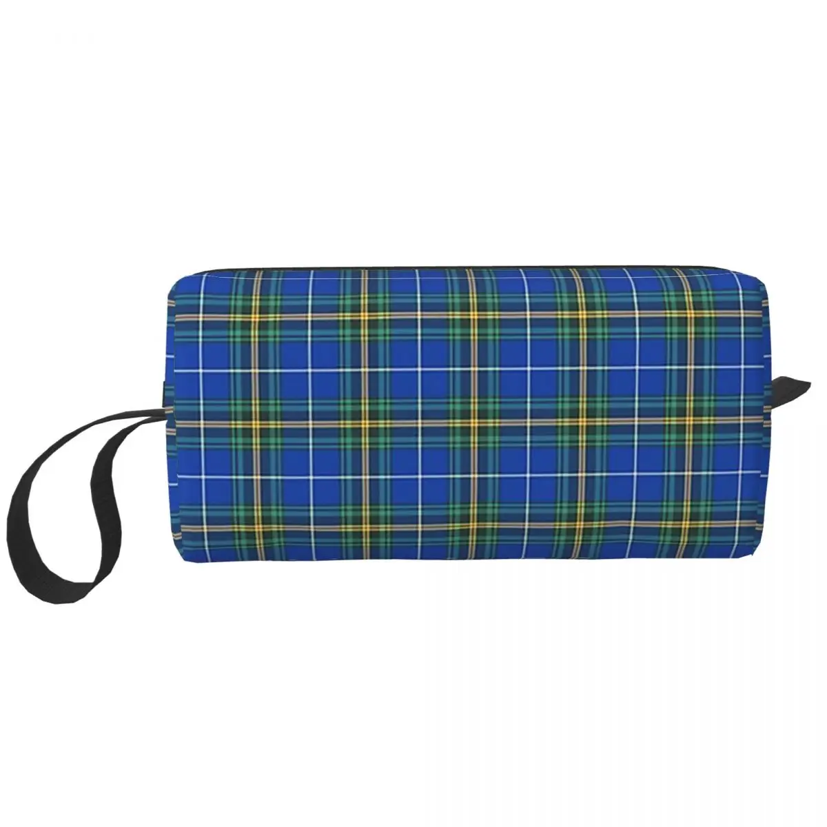 Province Of Nova Scotia Tartan Makeup Bag Cosmetic Organizer Dopp Kit Toiletry Cosmetic Bag for Women Beauty Travel Pencil Case