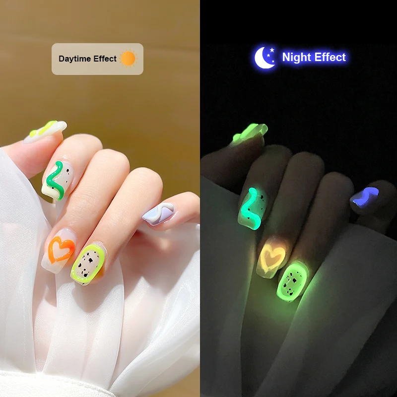 Als 5d Glow In The Dark Pudding Soild Nagelgel Set Doorschijnende Koreaanse Stijl Emboss Macaron Doorschijnende Verf Voering Gel 9 Kleuren