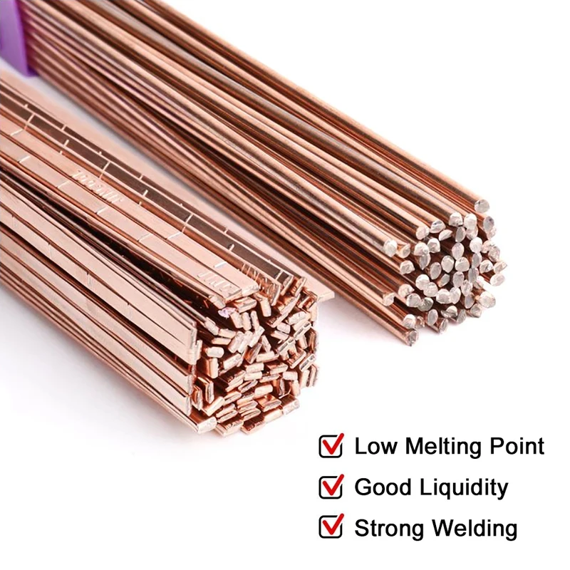 MAPP Gas Copper Alloy Brazing Rods for Air Conditioner Refrigerator Copper Pipe Fixing Daily Soldering and Light Metal Welding