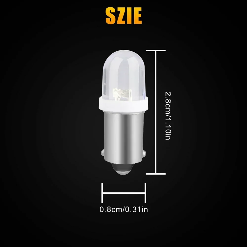 Luz Led T11 BA9S 3030 1SMD T4W para Interior de coche, luz de mapa de cúpula, luces de estacionamiento inversas para matrícula, Bombilla blanca para