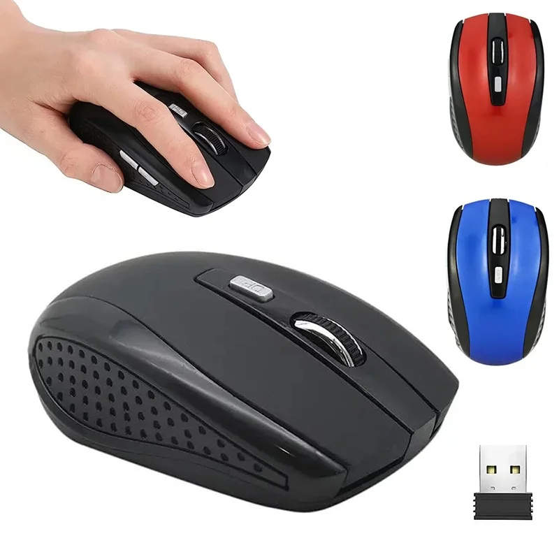 2.4G Wireless Mouse Silent Mouse Portable Charging Mobile Optical Office Mouse Adjustable DPI Level For Office Desktop PC Laptop