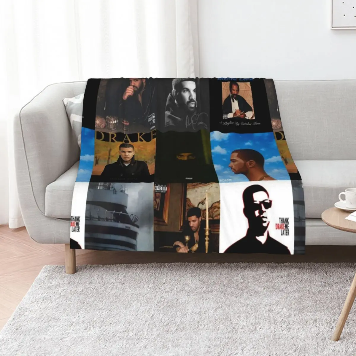 

Drake Album Covers Throw Blanket Luxury Throw Heavy christmas gifts manga Blankets
