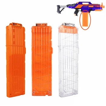 유니버설 18 리로드 클립 잡지 총 총알 클립 교체 플라스틱 잡지 Nerf 용 장난감 총 소프트 총알 클립