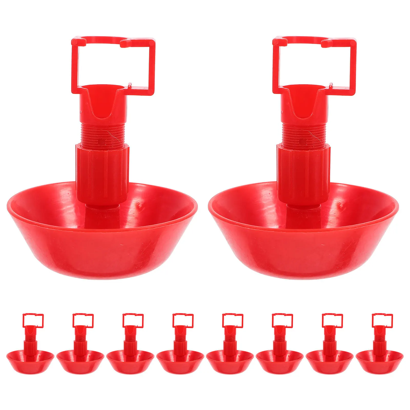 

10Pcs Automatic Chicken Waterer Cups Easy Clean Poultry Drinker Duck Quail Hydration System Automatic Pigeon Waterer