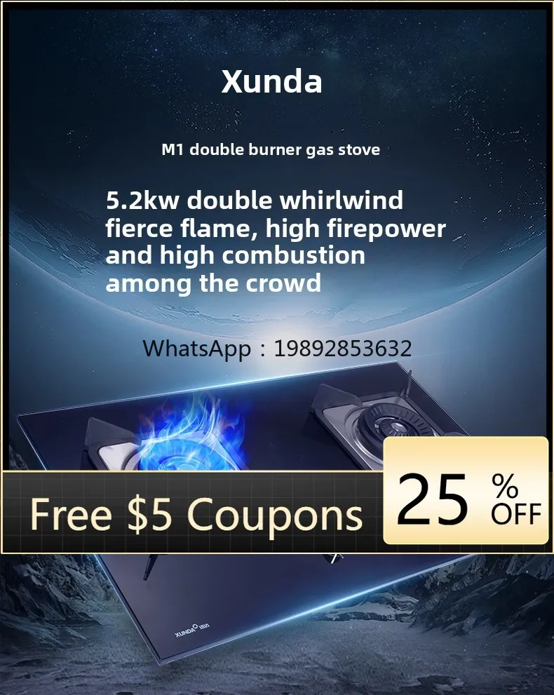 

ZZ Gas Household Double Burner Built-in Natural Gas Stove Liquefied Gas High Flame Stove Flagship Store