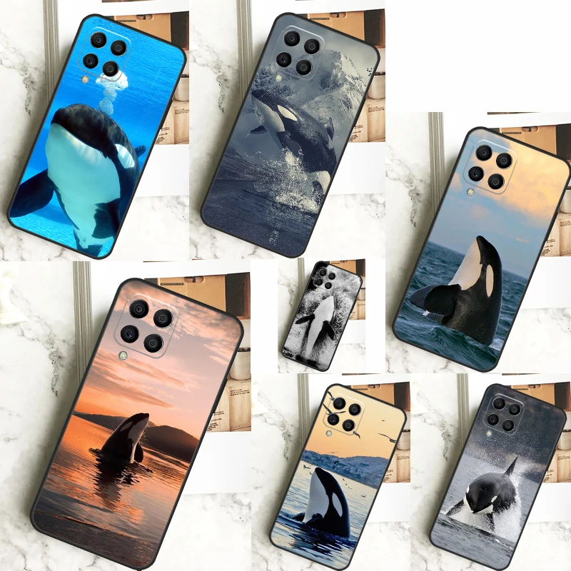 Killer Whale Orca For Samsung Galaxy M14 M34 M54 M12 M32 M52 M53 M33 M13 M20 M15 M55 M31s M30s M21 M51 Case