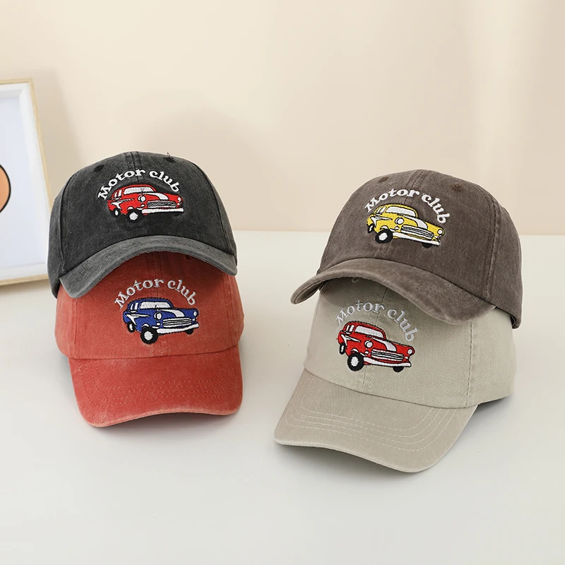 

Детские спортивные бейсболки для мальчиков, летние, с вышивкой, для мотоклуба, для активного отдыха, регулируемые, для детей 2-8 лет, коллекция 2026 года