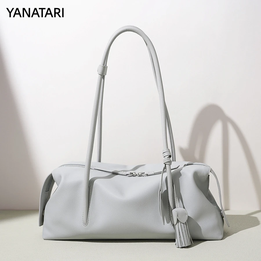 

YANATATI Luxury handbags female Underarm bag shoulder bag women bags new fashion 2025 genuine cowhide leather