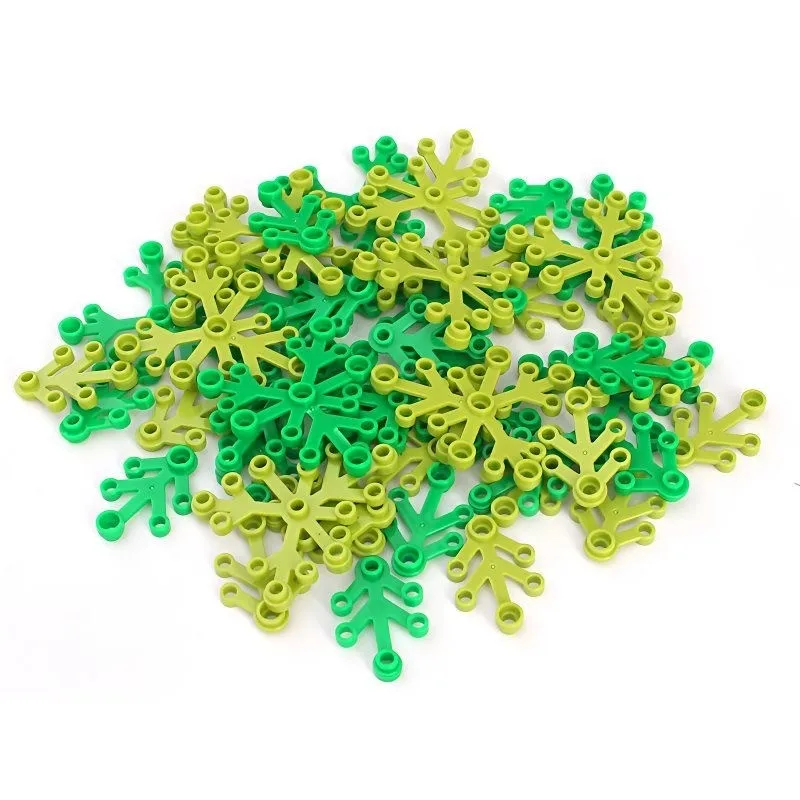 

30pcs 6 x 5 Leaves Block Flower Tree Parts Compatible 2417 Classic MOC Build Brick Construction City Street View Accessories