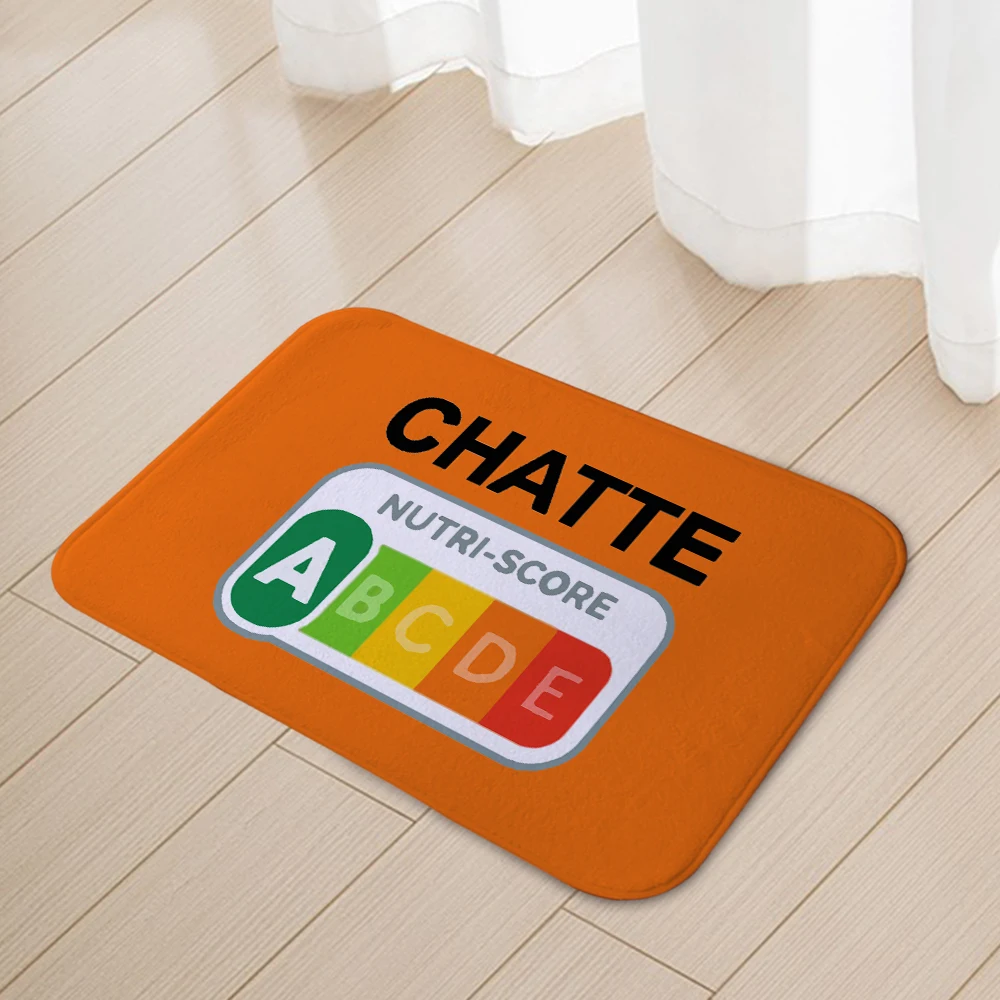Nutri-Score A Chatte Cat Lover Floor mat house carpet door pad modern decorative carpet anti -sliding floor pad 86