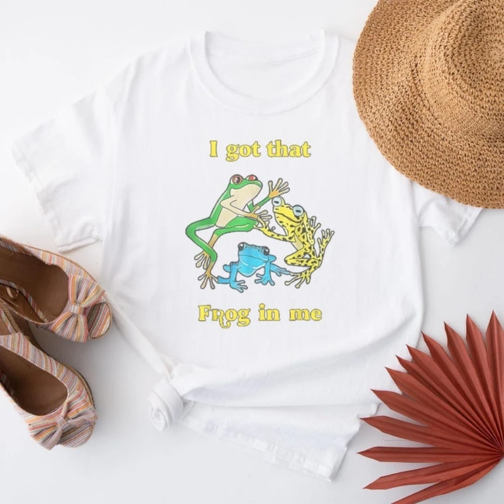 

I Got That Frog in Me Funny Women T-Shirt for Men and Women Perfect for Animal Lovers and Humor Enthusiasts Creativity Style