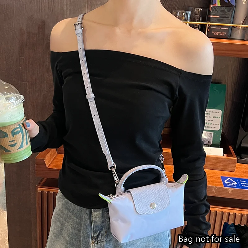 حزام الكتف لحزام Longchamp صغير جديد اللون حقيبة صغيرة حزام حقيبة حزام حقيبة كروسبودي ملحقات التحول