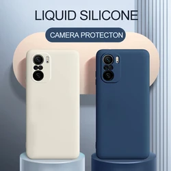 Poco F3 Pocof3 Pro Case luksusowe oryginalne płynnego silikonu miękka pokrywa dla Xiaomi Poco F3 Pocof3 Poco F 3 Pro odporny na wstrząsy etui na telefony