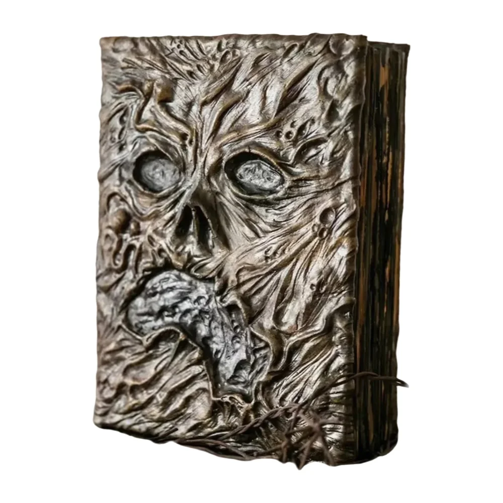 Cuaderno de Cuero Necronomicon de Evil Dead - Diario de Tapa Dura con Decoraciones de Películas de Terror para Fans
