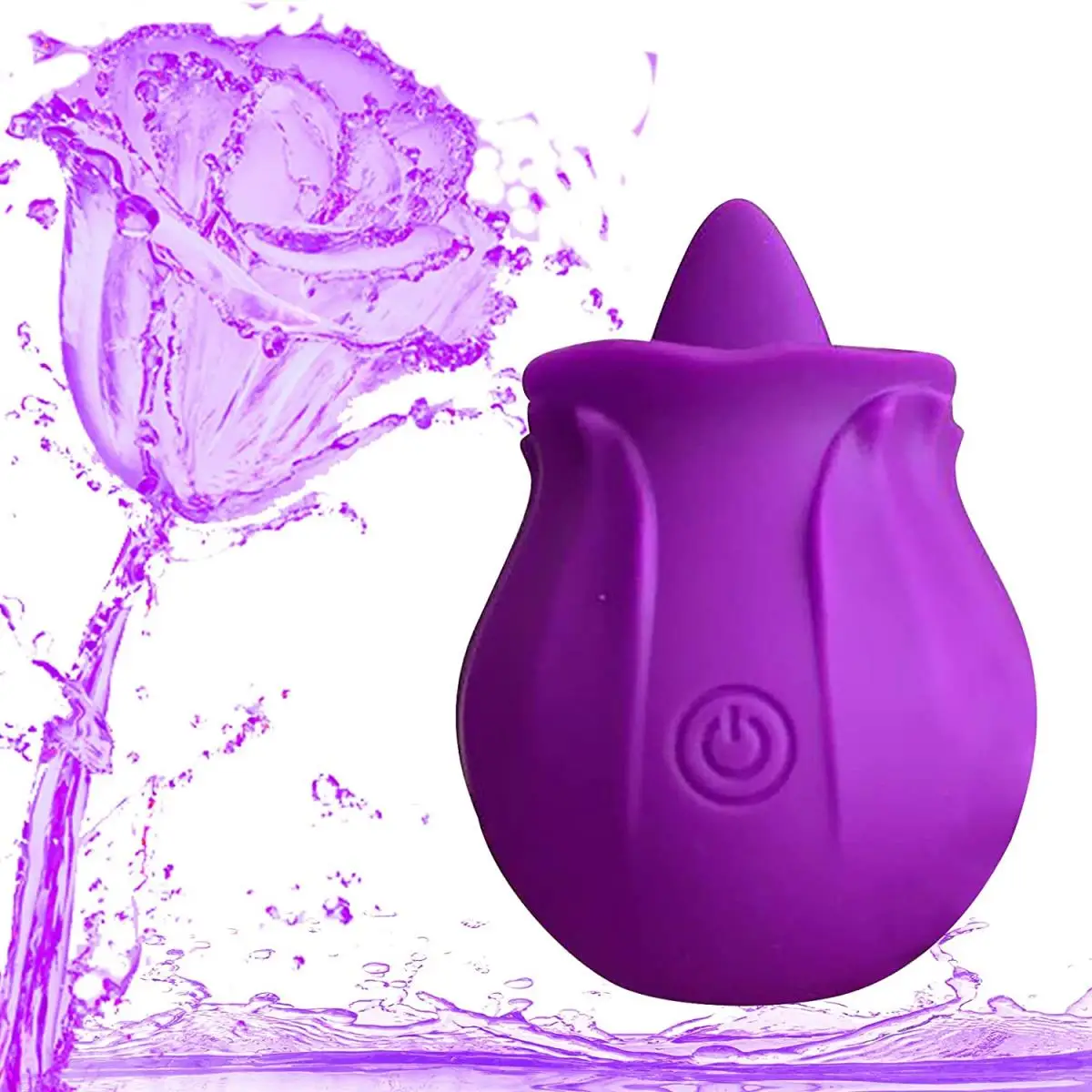 Rose Toy for Women, Silicone Clitoral Suction Vibrator,  Petal Design, Oral Licking Stimulator,  Rechargeable, Discreet Pleasure view 5