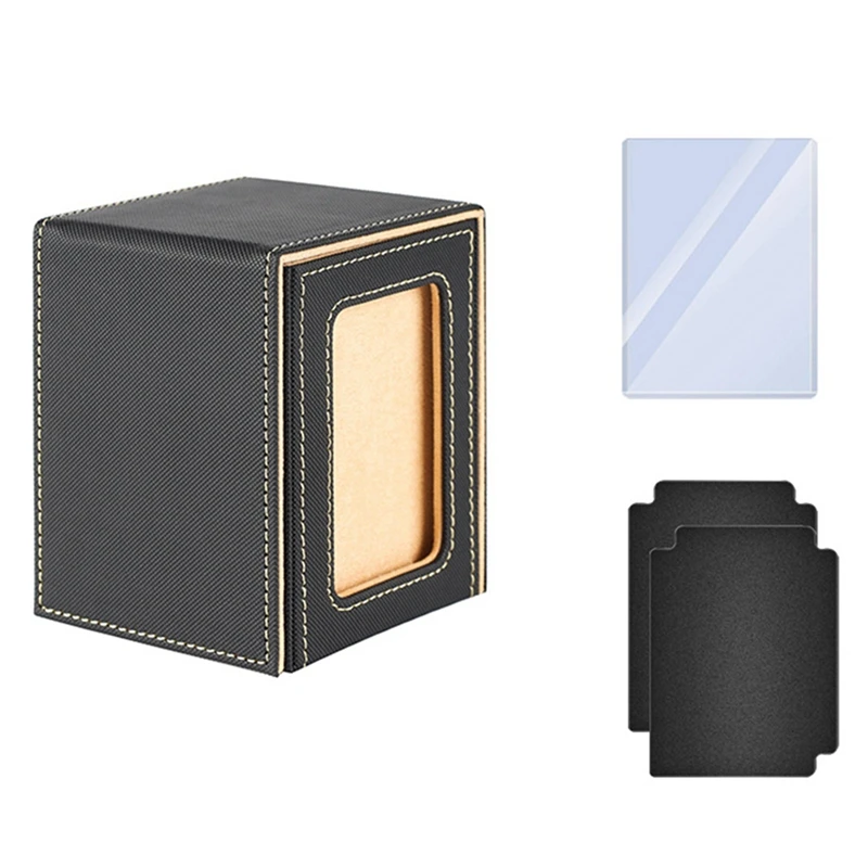 

AA79 New Premium Trading Card Box To Protect Cards Trading Deck Box Suitable For Deck Leather Card Box