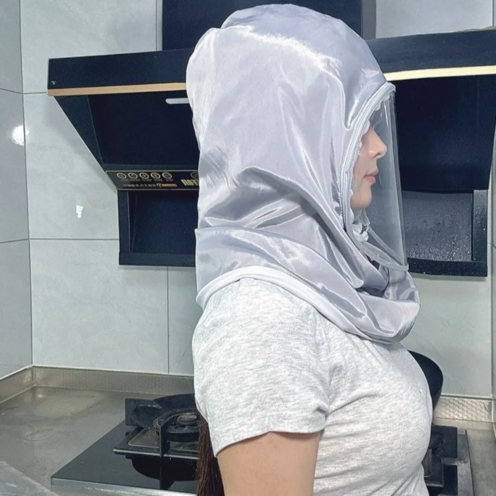 

Splash Resistant Protective Mask Saliva-Proof Anti Oil Splash Kitchen Face Shield Polyester Dust Proof Head Mounted Mask