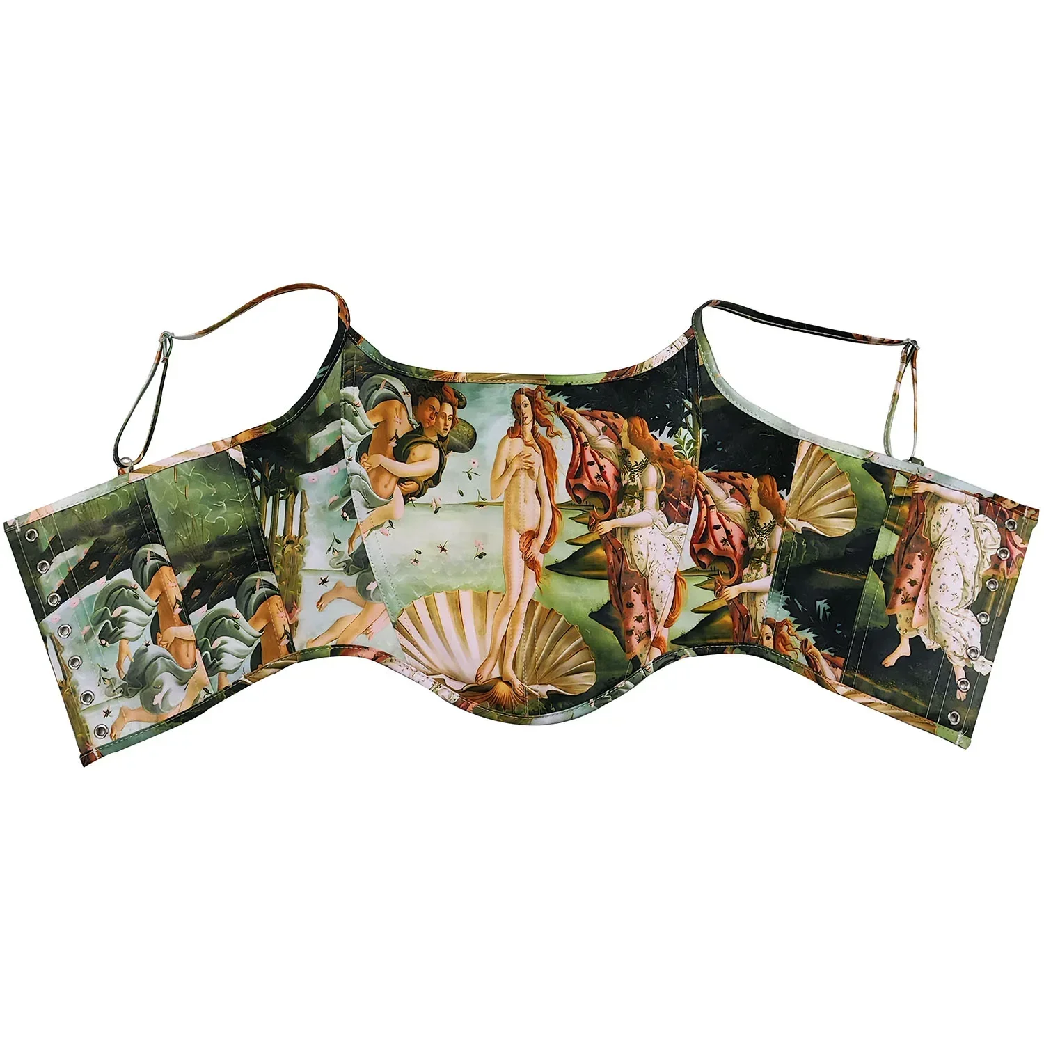 Vintage Print Venus Sexy Corset Crop Tops Body Shaper Women Summer Sleeveless Camisole Hot Lingerie Bustiers Y2k Streetwear - view 6