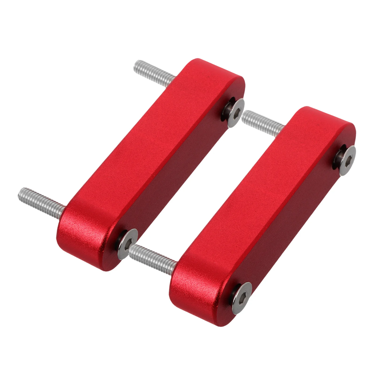 

2Pcs Hood Spacer Aluminum Alloy Hood Height Adjuster Kit Engine Cooling Lift Riser for Car Airflow Ventilation Enhancement