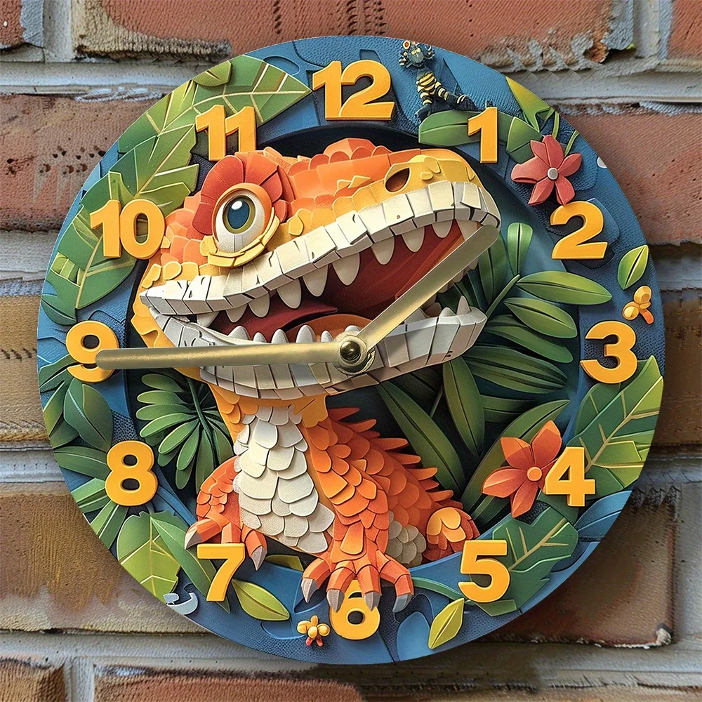 

Бесшумные настенные часы, в виде ящерицы, алюминиевые металлические часы «сделай сам» для летнего декора в общежитии, идеальный подарок на день матери и матери-1 шт.